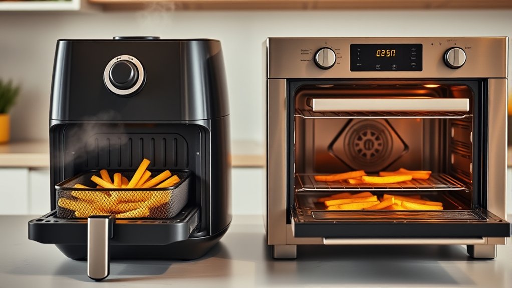 air fryer cooks faster convection oven larger capacity