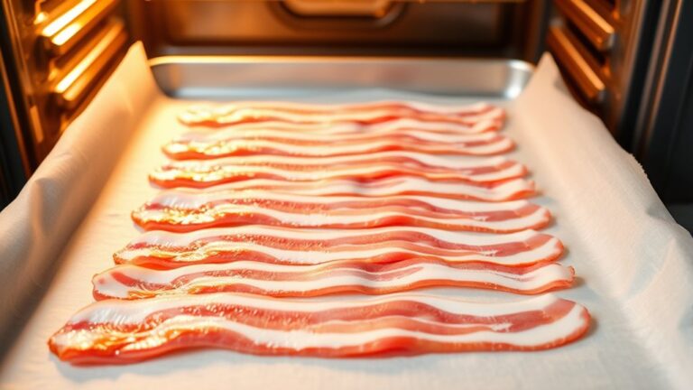 bacon baked evenly in oven