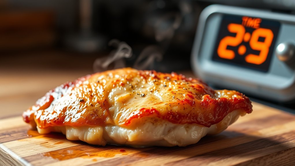 bake chicken to proper doneness time