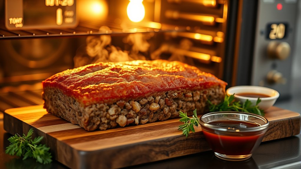 bake meatloaf to 350 f 50 60 minutes