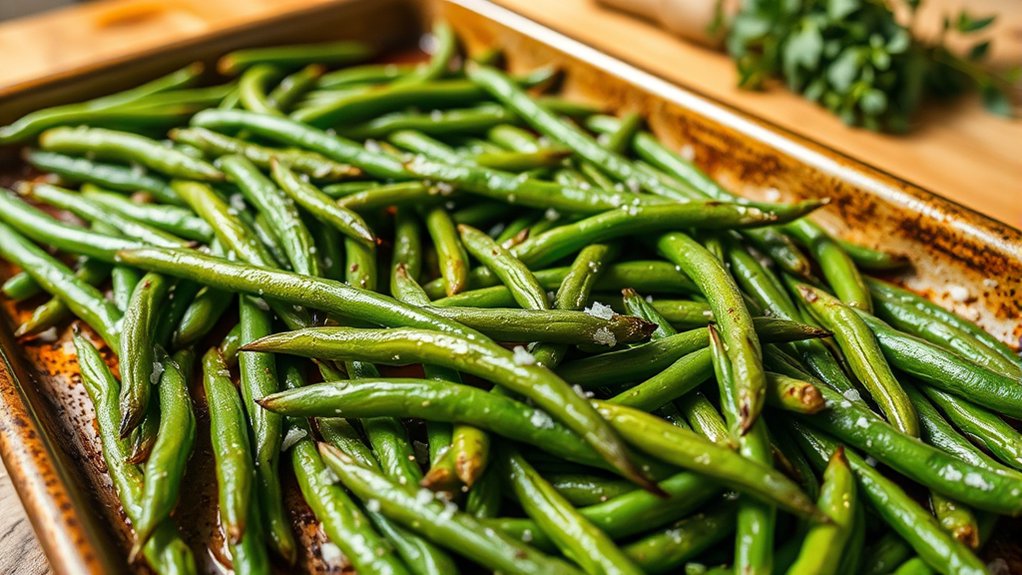 baking green beans to perfection