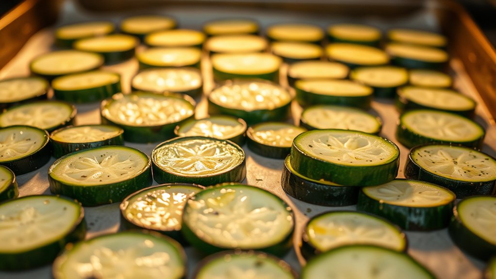 baking zucchini timed tenderness