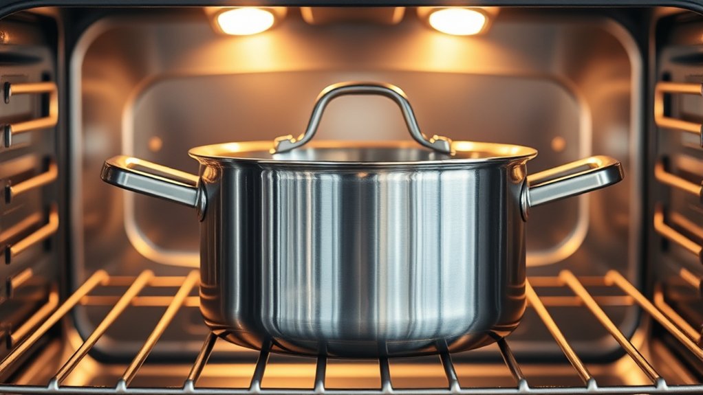can stainless steel go oven