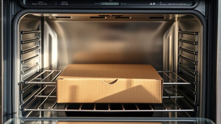 can you put pizza box in oven