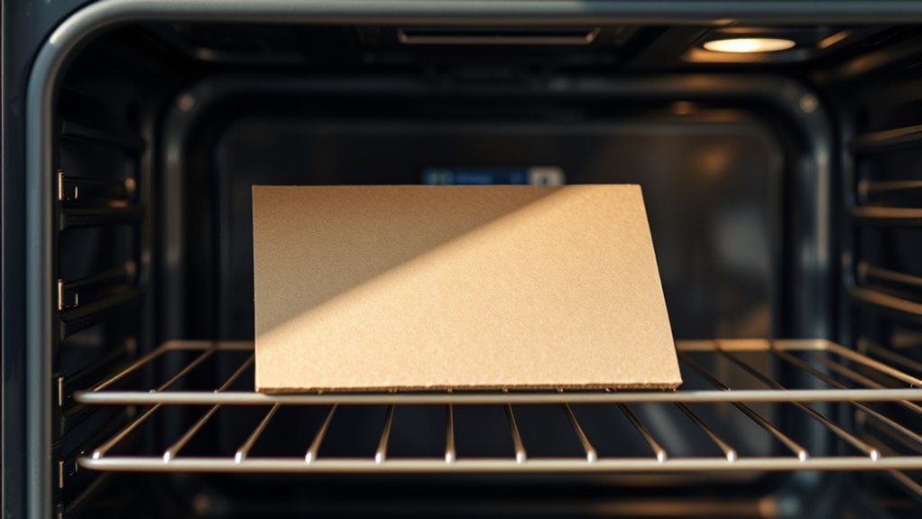cardboard is not oven safe