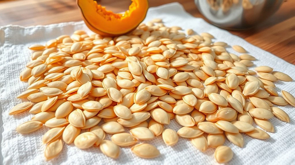 clean seeds dry roast evenly