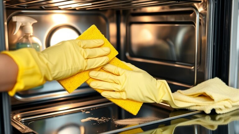 cleaning oven grease efficiently and thoroughly