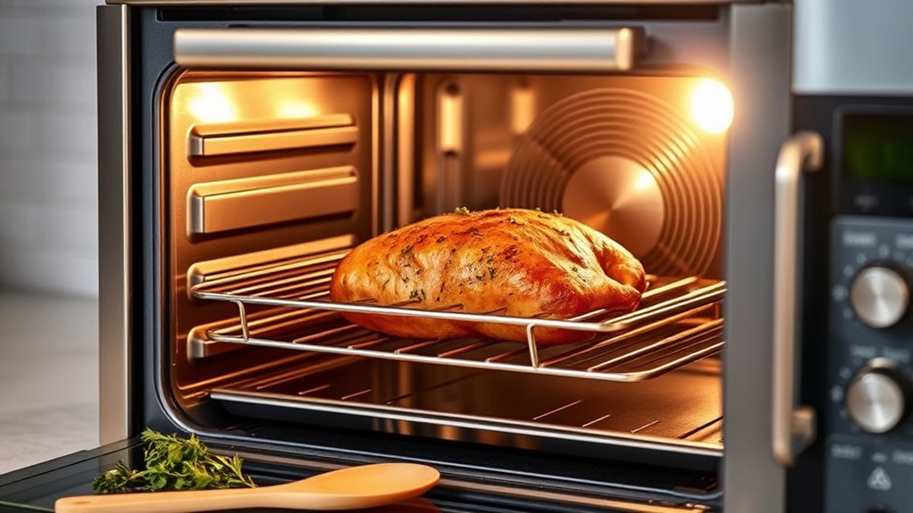 convection fans circulate heat evenly