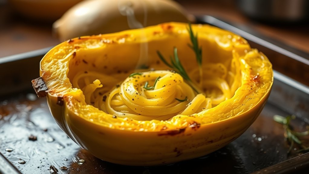 cook spaghetti squash in oven