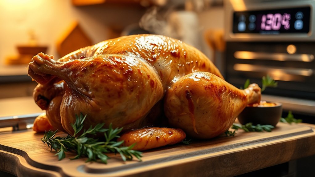 cook turkey at 325 f verify temp