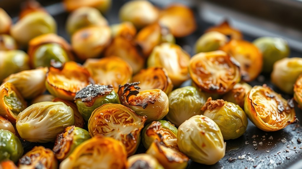 dry sprouts bake crisp edges