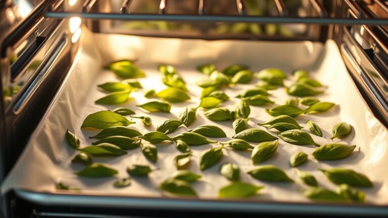 drying basil in oven instructions
