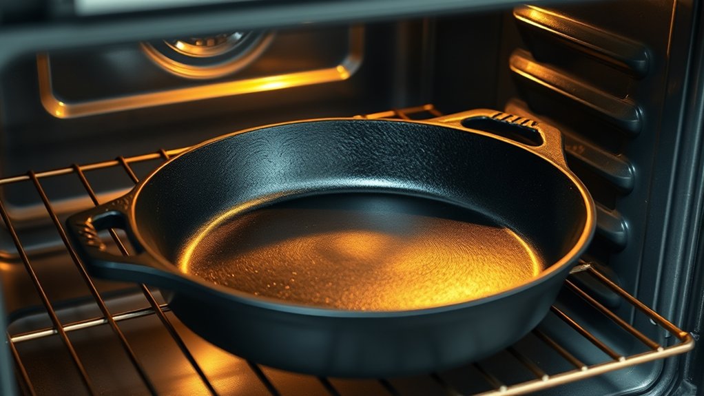even heat for uniform seasoning