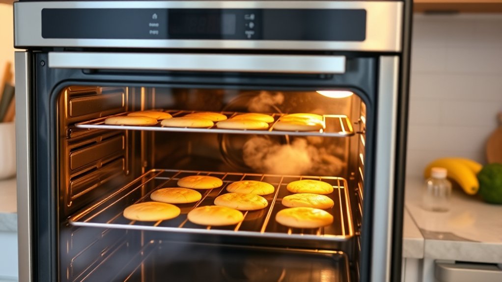 even steady heat for baking