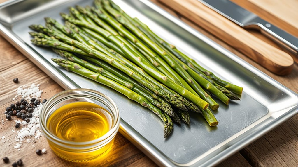 fresh asparagus olive oil salt pepper