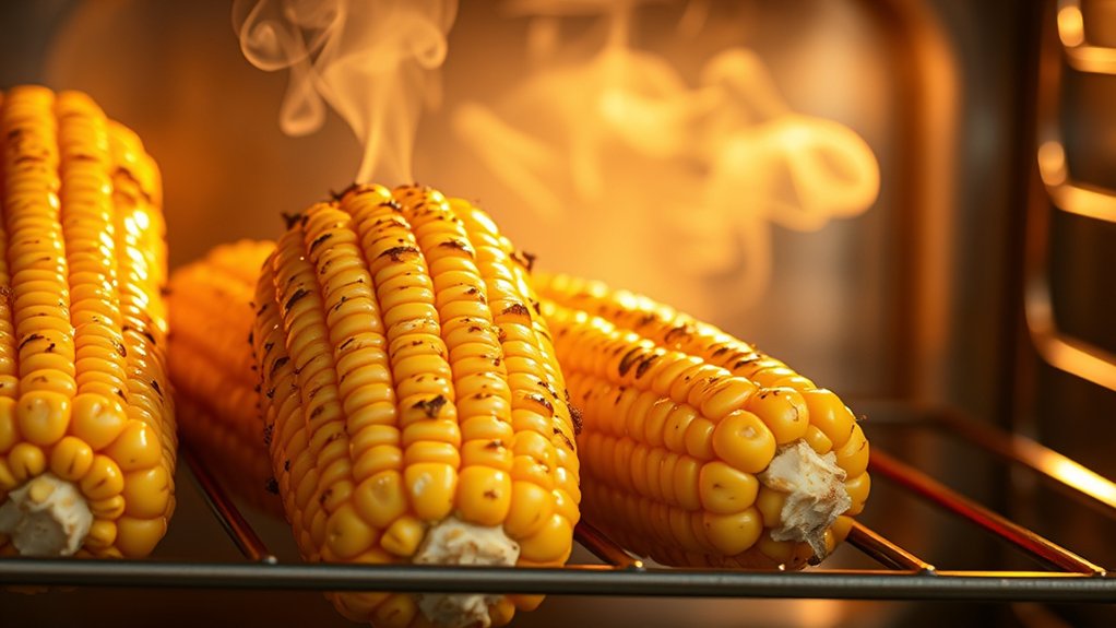 fresh corn hot oven caramelized kernels