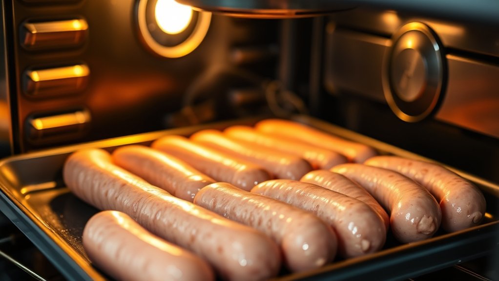 fresh sausage cooking times and temps