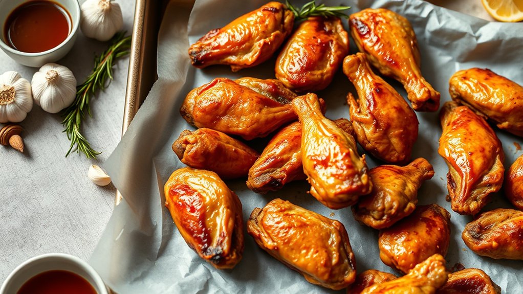 fresh size consistent chicken wings