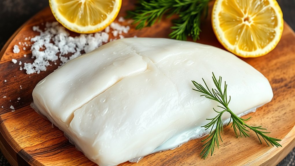 fresh well handled pacific halibut portions