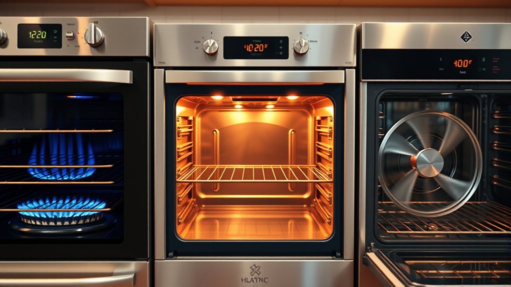 gas heats faster convection cooks evenly