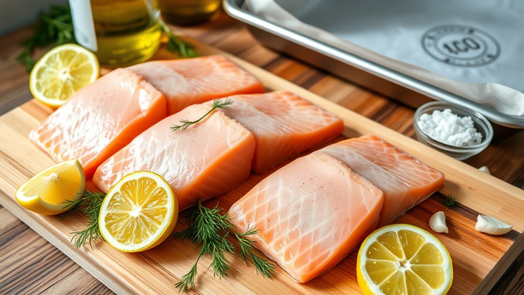 gather salmon oil seasonings ready