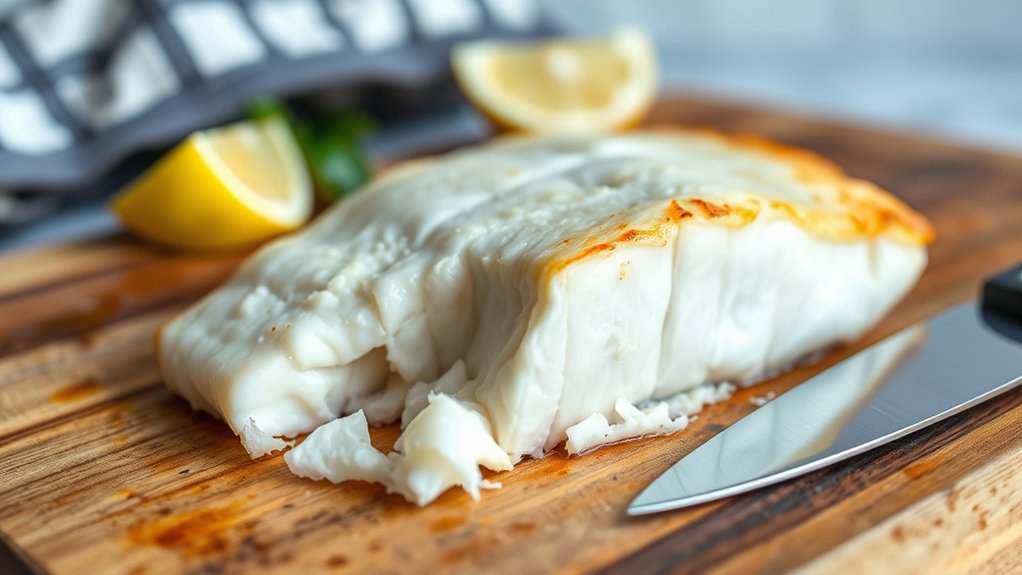 halibut opaque flaky 130 135 f