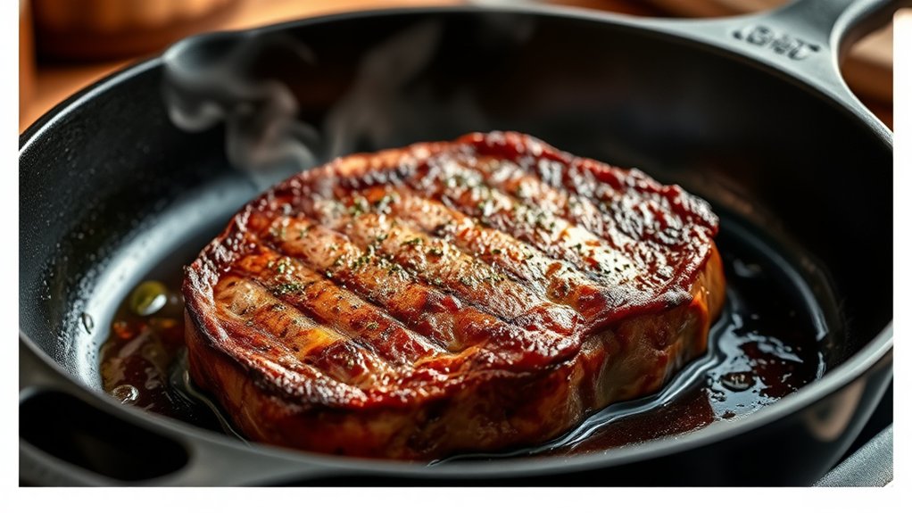 high heat sear for crust