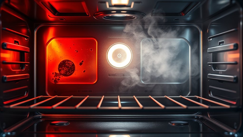 high heat vs steam self cleaning ovens