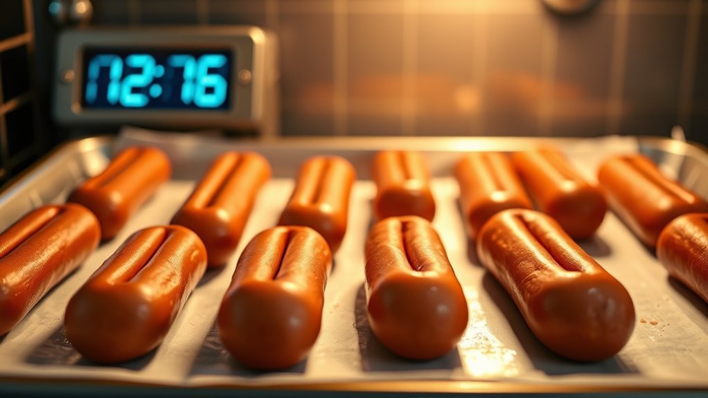 hot dogs in oven timing