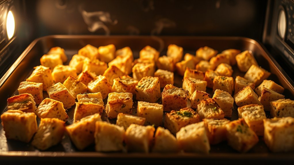 how to bake oven croutons