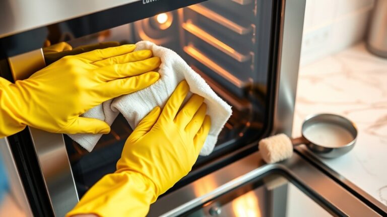 how to clean oven door glass