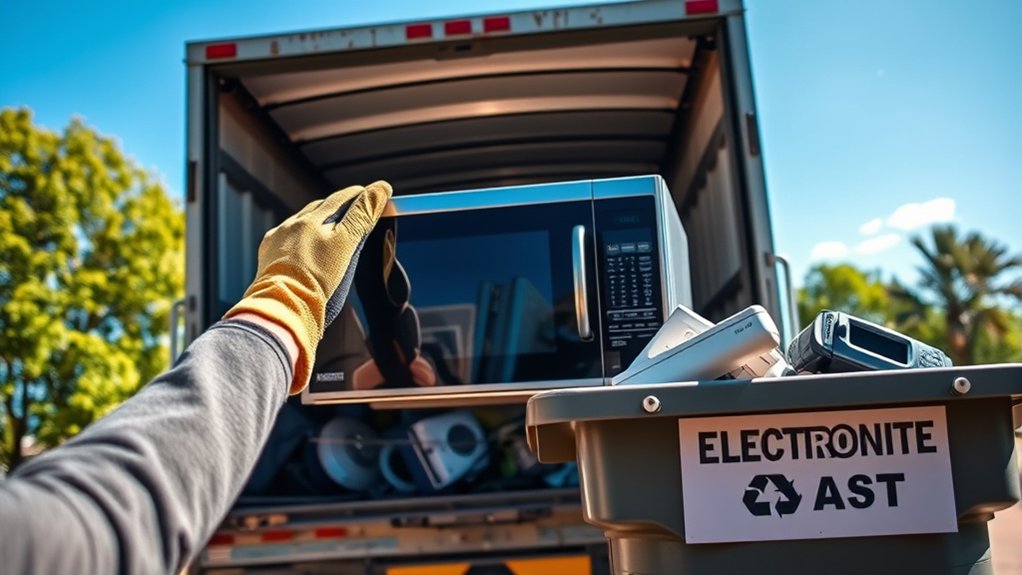 how to dispose microwave safely