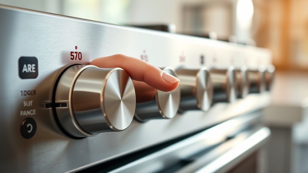 identify oven controls clearly before use