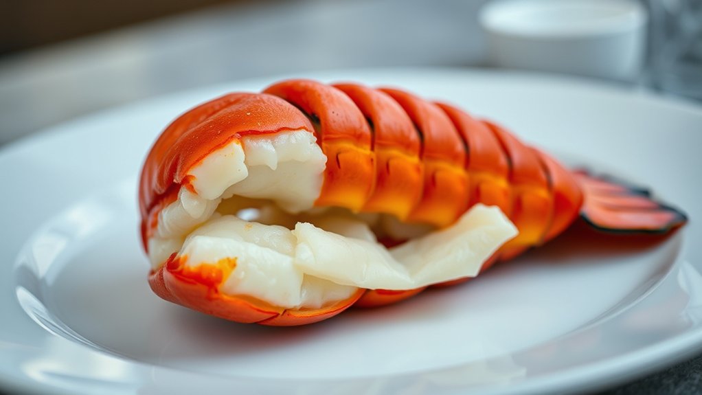 lobster tail opaque firm red