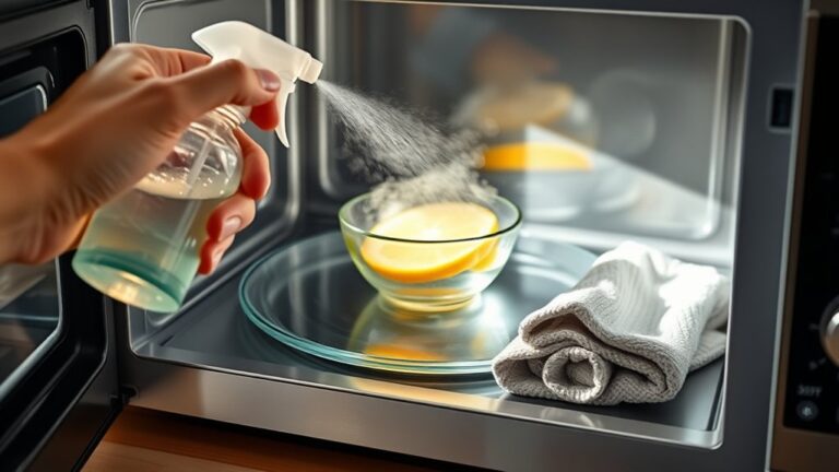 microwave oven cleaning steps