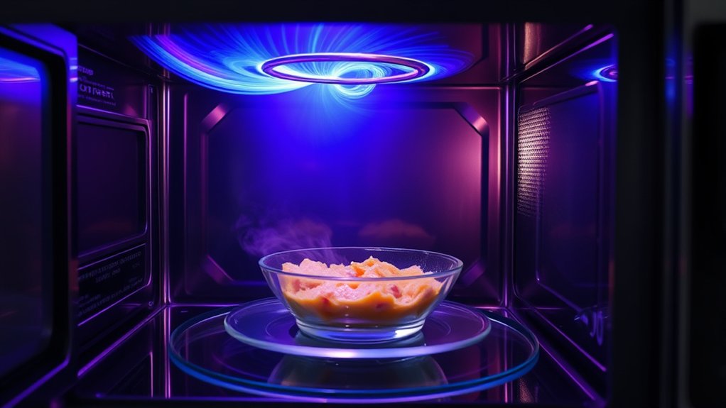 microwave oven energy heating food