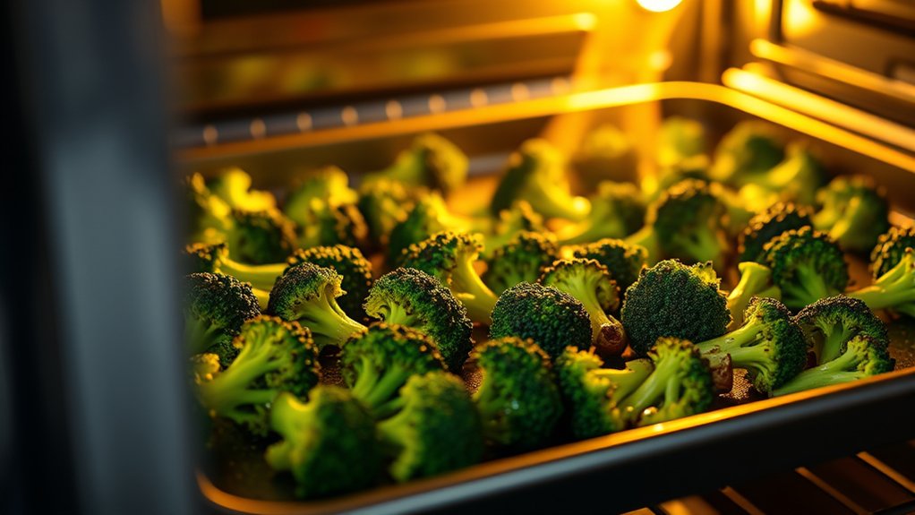 oven baked broccoli cooking time