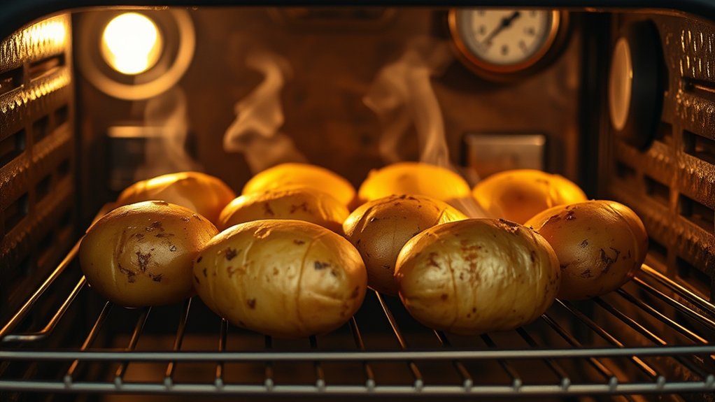 oven baked potatoes timing varies