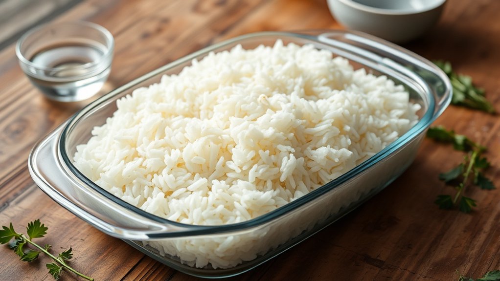 oven baked rice cooking method
