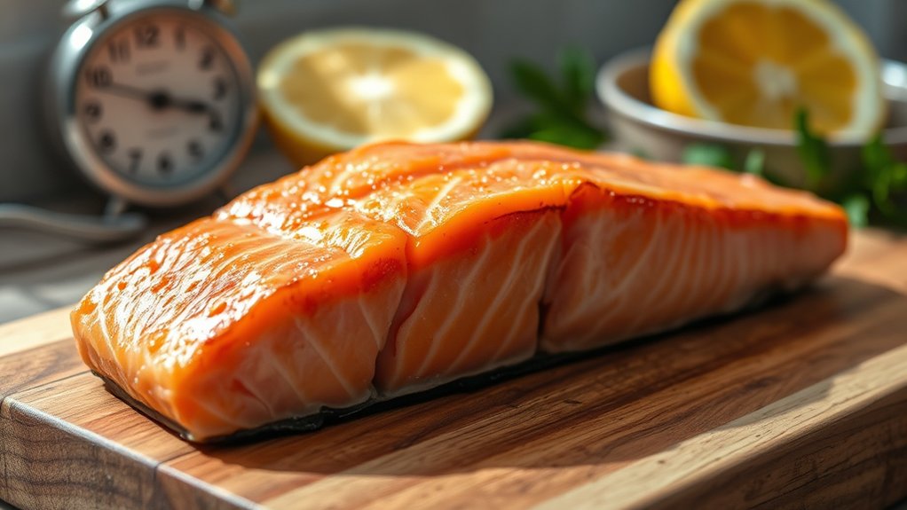oven baked salmon cooking time