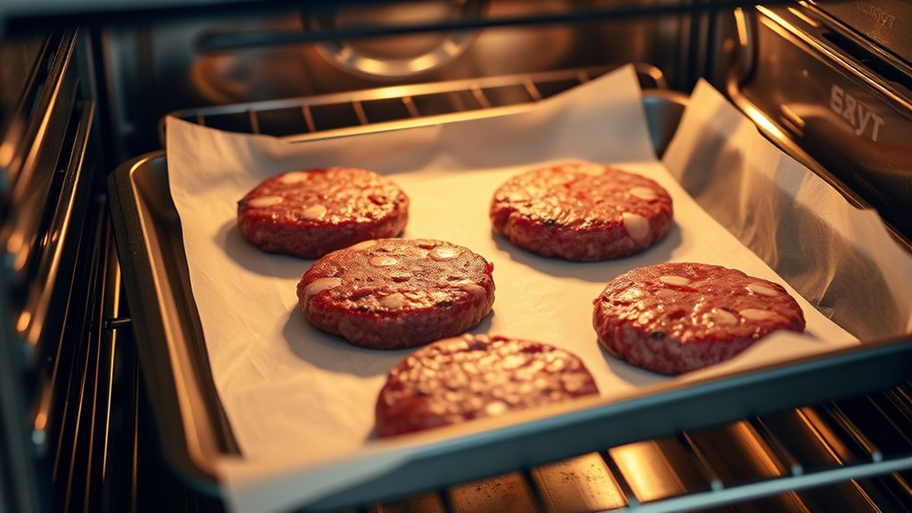 oven cooked burger timing guide