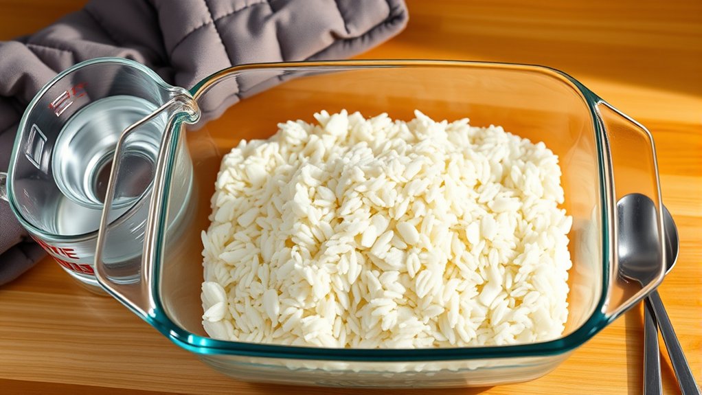 oven rice water ratio varies