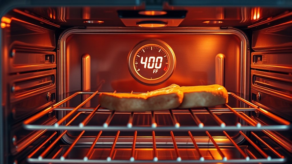 preheat oven to 400 f precisely