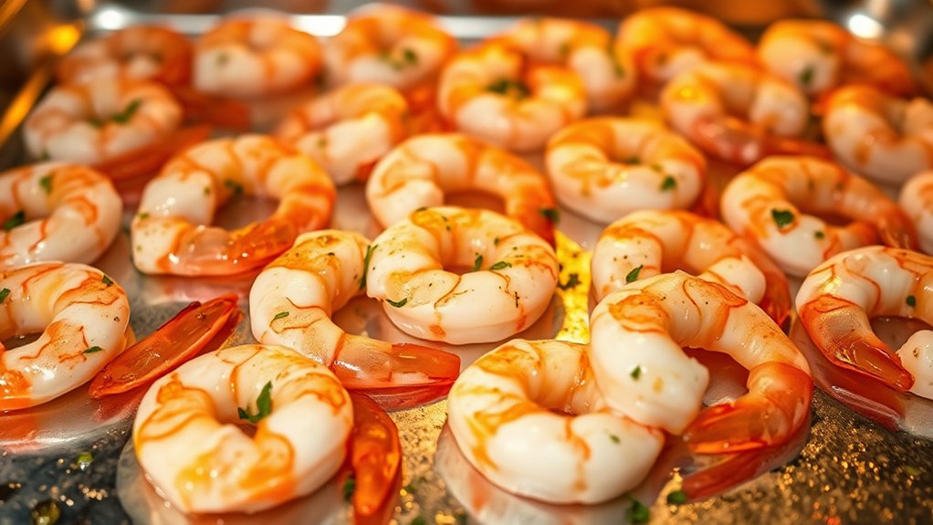 pull shrimp at pink and opaque tension
