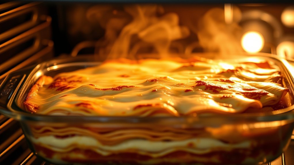 reheat lasagna evenly covered