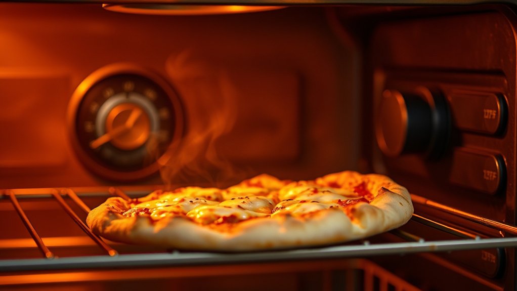 reheat pizza in oven temps