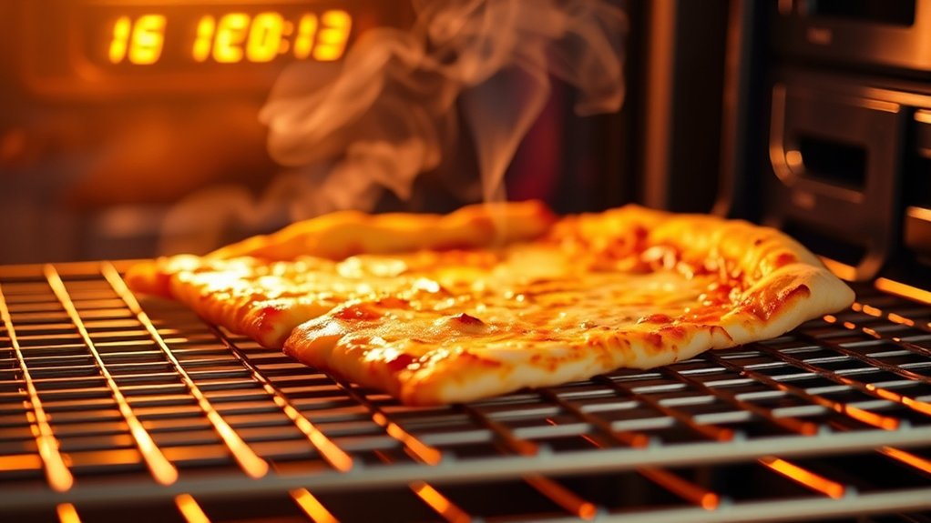 reheat pizza monitor until crisp