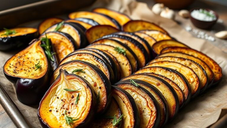 roasted eggplant in oven
