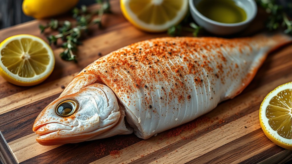 rubbing citrus herbs marinades