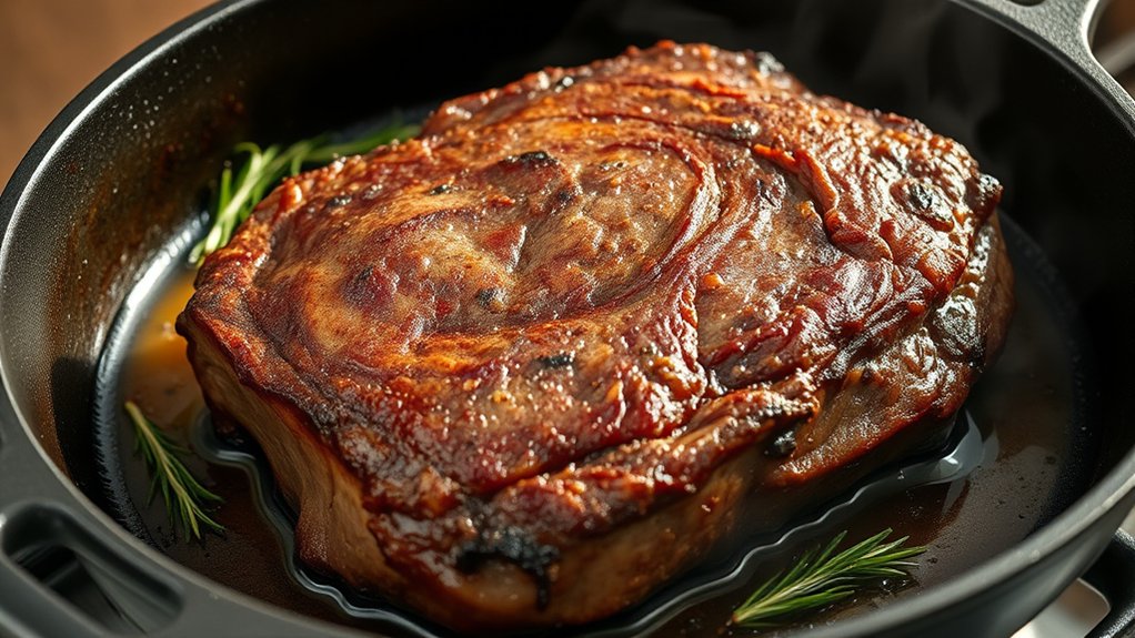 sear roast in brown even